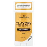 Zion Health, Claydry Deodorant, Bold, пало санто, 80 г (2,8 унции)