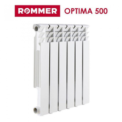 ROMMER Optima BM 500 10 секций радиатор биметаллический (RAL9016)