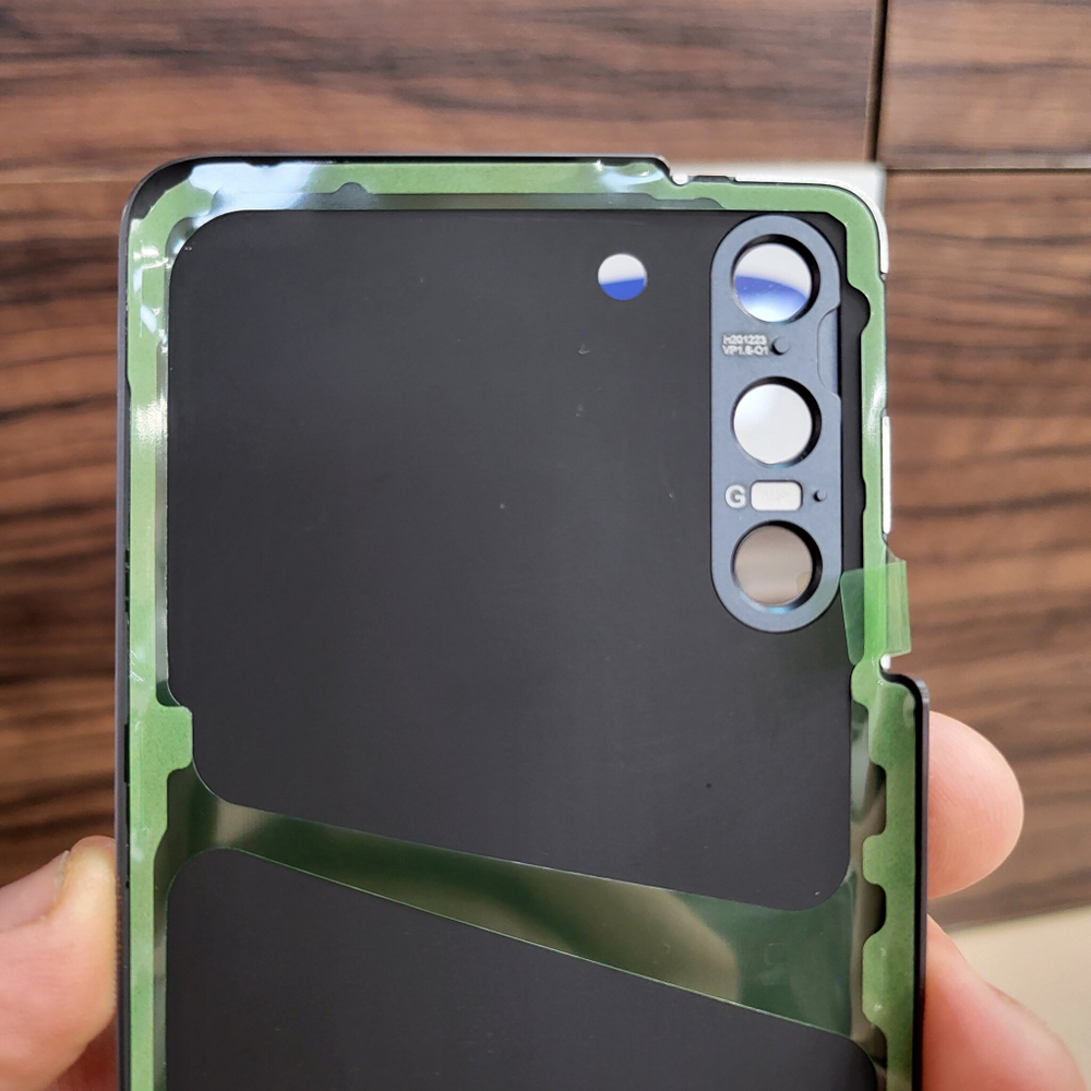 Крышка для Samsung S21 - задняя панель премиум качество (чёрного цвета)