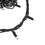 Гирлянда для улицы 16м 180 ламп LED чёрный провод, 8 реж. IP-65, Белый (возможность соединения)
