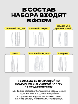 Набор верхних форм для салонного моделирования