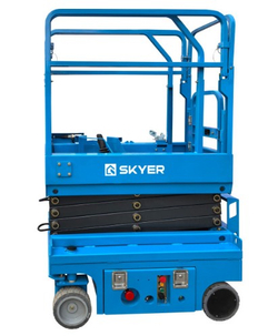 Самоходный ножничный подъемник с выдвижной платформой (узкая база) SKYER PL0524