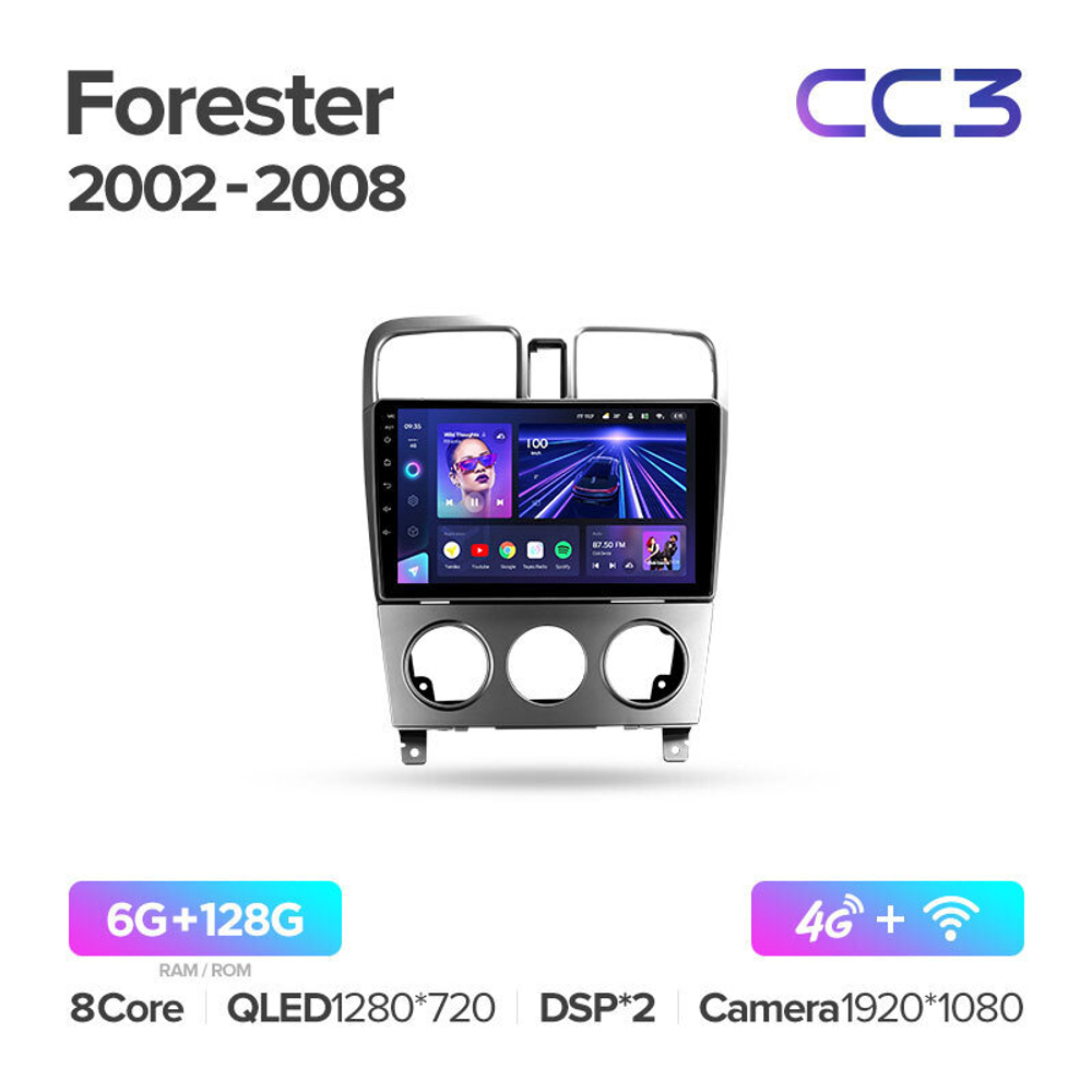 Teyes CC3 9" для Subaru Forester 2002-2008