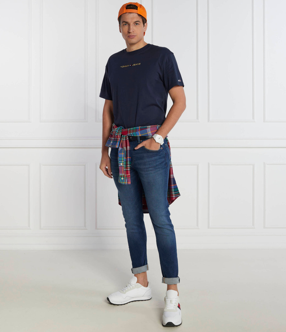 Футболка GOLD LINEAR Tommy Jeans - темно-синий(DM0DM17728)