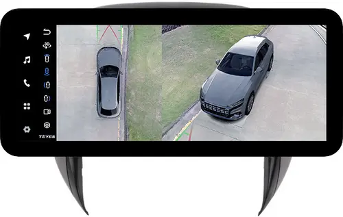 Магнитола для Toyota RAV4 2 2003-2005 - Teyes LUX ONE 360 монитор 12.3" 2K QLED на Android 10, Быстрая, CarPlay, 4G SIM-слот, 4 камеры в комплекте