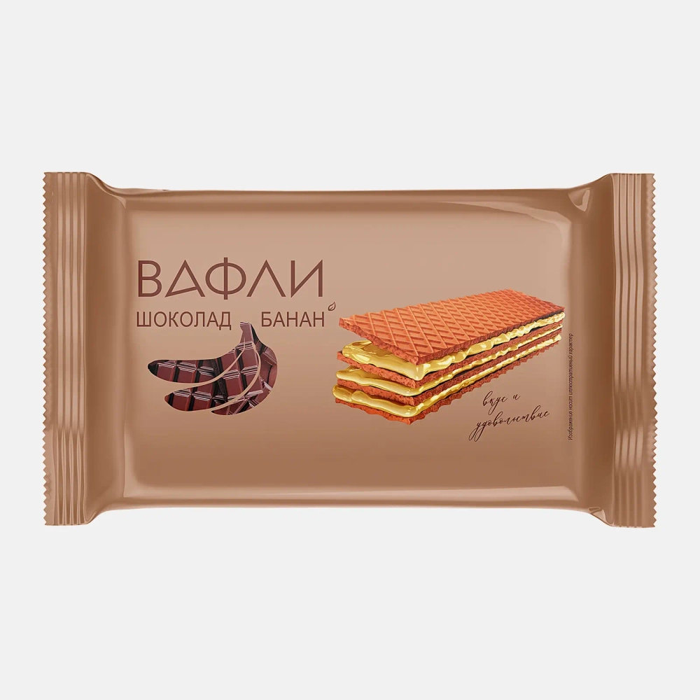 Вафли со вкусом шоколада и банана 170г