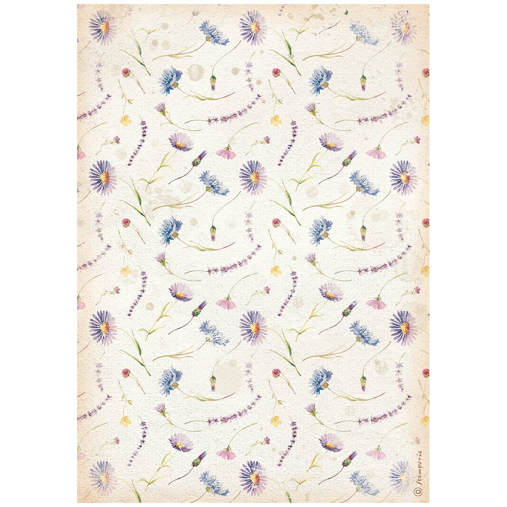 Бумага рисовая Create Happiness Welcome Home fiori blu, 28 г/м², 21х29,7 см (А4), 1 лист, Stamperia Бумага рисовая Create Happiness Welcome Home fiori blu, 28 г/м², 21х29,7 см (А4), 1 лист, Stamperia