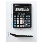 Калькулятор настольный Eleven Business Line CDB1201-BK, 12 разрядов, двойное питание, 155*205*35мм, черный