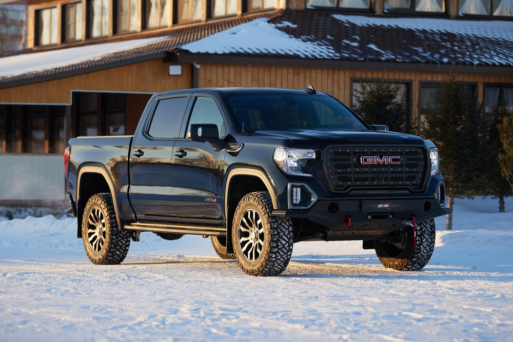 Пороги силовые BMS PRO-Line для GMC Sierra Crew Cab 2018-2024 (2 шт.)