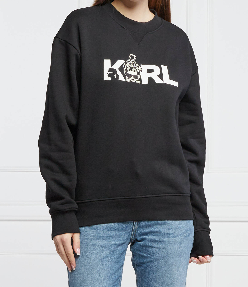 тощие иконик animal sweat Karl Lagerfeld - черный(220W1882)