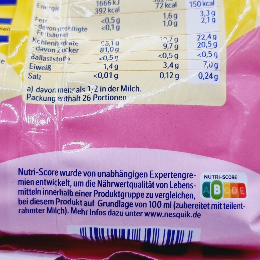 Nesquik Milk-mix cмесь сухая для приготовления коктейля со вкусом клубники 350 г (из Финляндии)