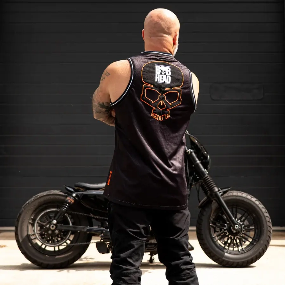 Майка Sleeveless Rascal Jersey black/orange BOBHEAD
