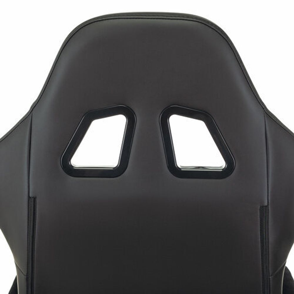 Кресло компьютерное BRABIX "Striker GM-121", синхромеханизм, 2 подушки, экокожа/велюр, черное, 532962