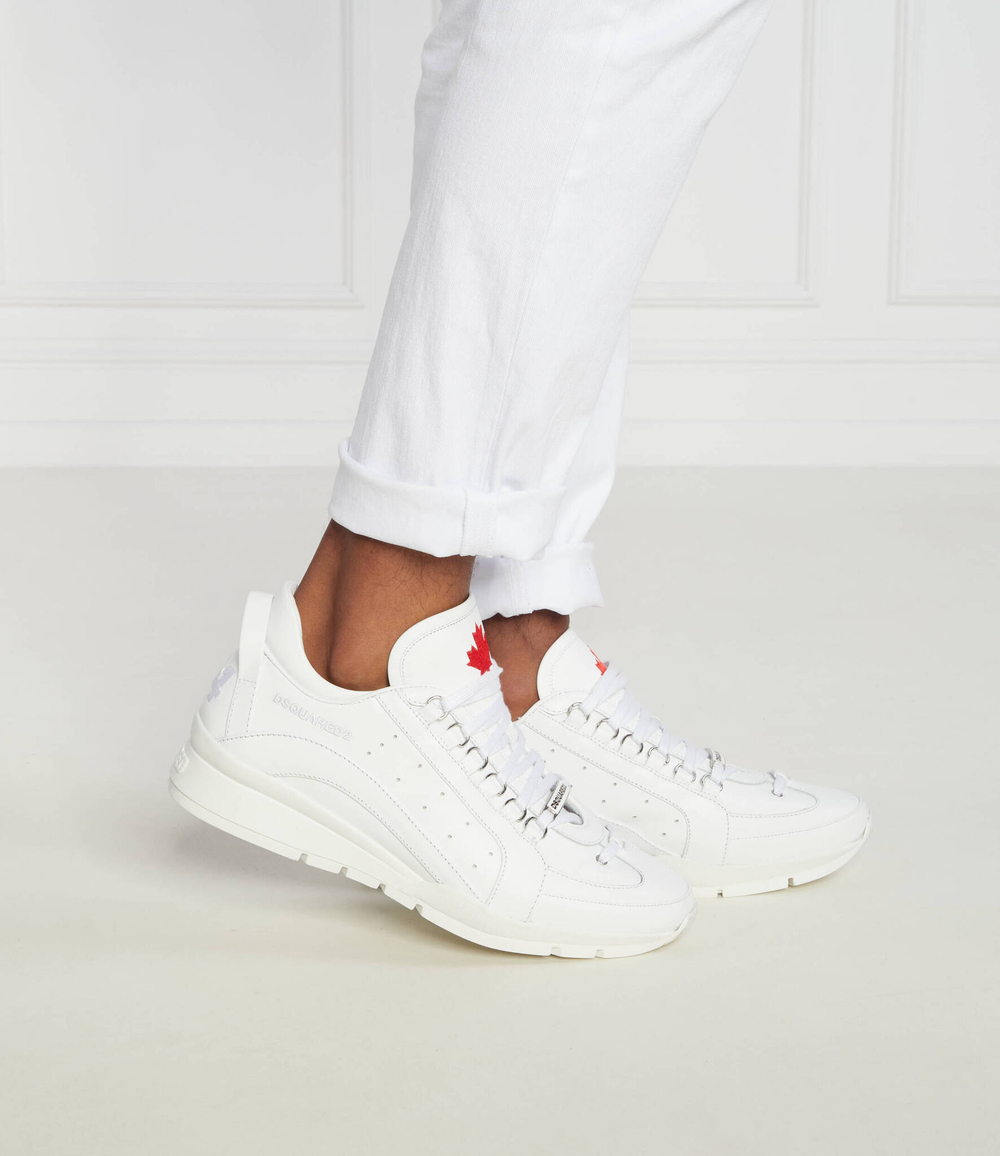 Кожаные кроссовки Dsquared2 - белый(SNM0299 01500001)
