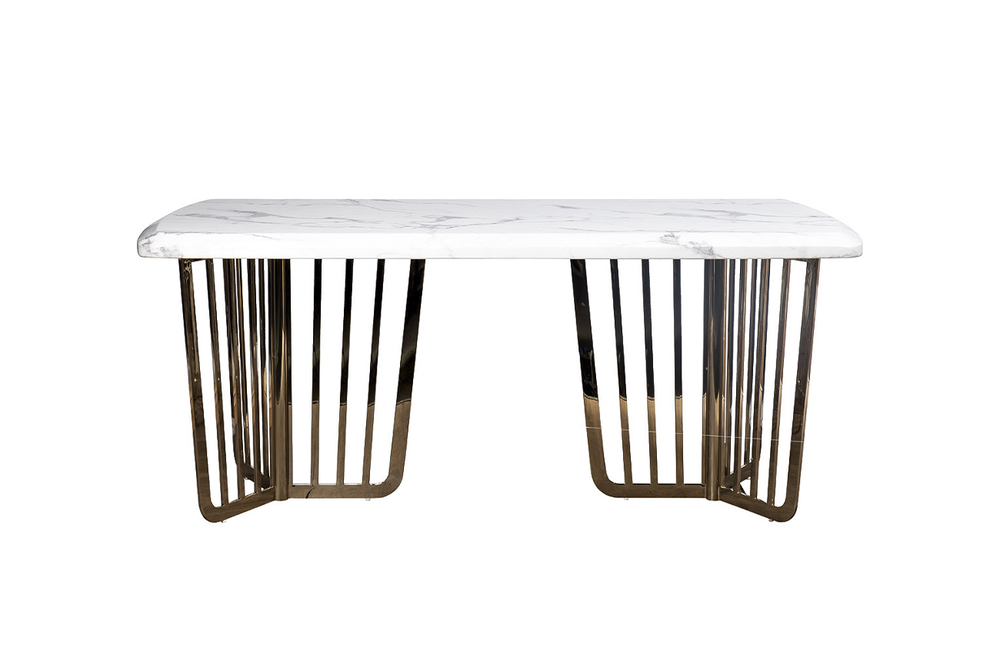 Стол обеденный 180x90x76.2см Garda Decor Pearl White