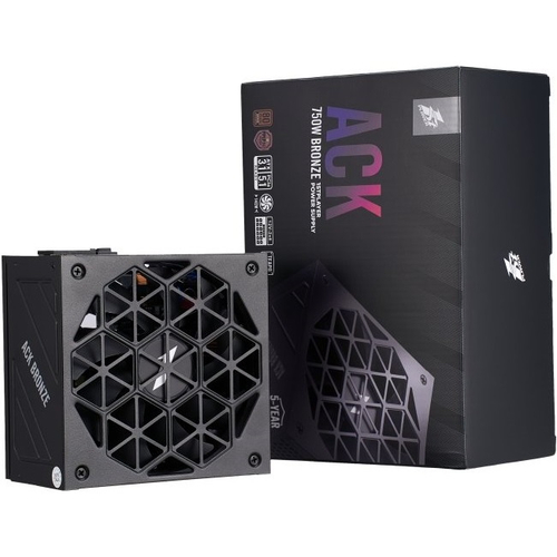 Блок питания 1STPLAYER ACK 750W BRONZE, 140 мм, 16 Pin PCIe 5.1, 80 PLUS Bronze (HA-750AA2)