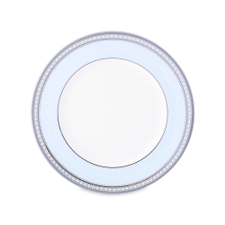 Тарелка акцентная 25см Noritake Трефолио платиновый кант