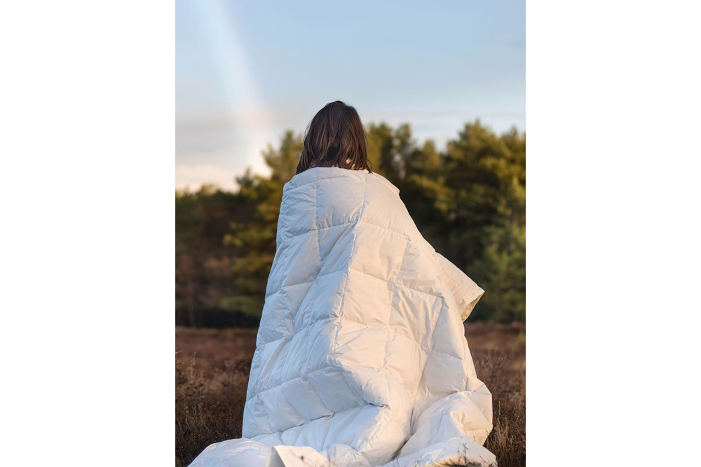 Одеяло GoodNight Organic искусcтвенный лебяжий пух/тик 300 гр/м2 1,5 сп. (140х205)