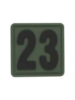 Шеврон на липучке цифра 23 Внимание! Размер 2.5х2.5 см