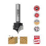 ХИТ! Фреза для гравировки с радиусом Woodwork D=9.5 S=8 L=45 R=4.8 мм 916.9548.08