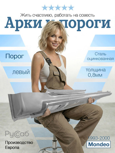 Порог левый Ford Mondeo 1993-2000 (Potrykus)