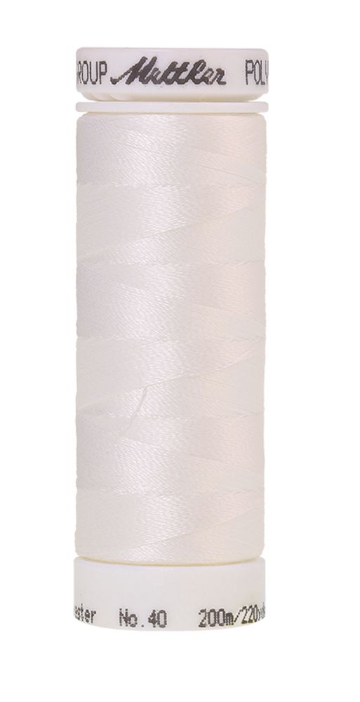 Нить вышивальная Mettler Poly Sheen 40 (200 м), 5 кат. | цв. 0010 Нить вышивальная Mettler Poly Sheen 40 (200 м), 5 кат. | цв. 0010