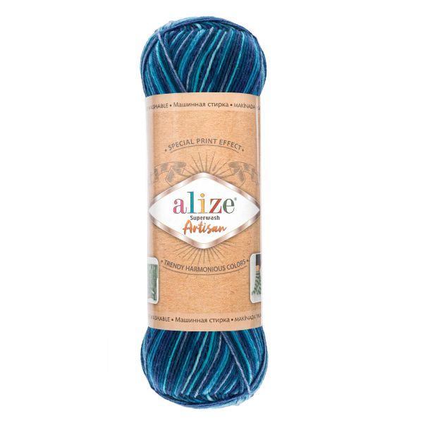 Пряжа Alize (Ализе) Superwash Artisan / уп.5 мот. по 100 г, 420 м, 9017 секционный