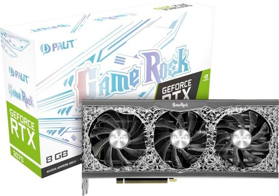 Видеокарта Palit GeForce RTX 3070 GameRock LHR