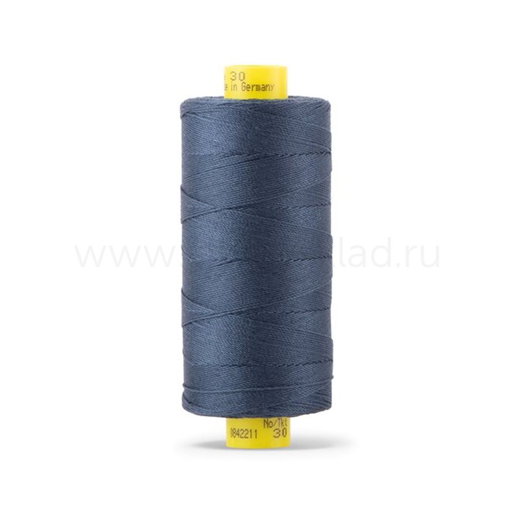 Нитка Gutermann Mara 30 (300 метров), 1 кат., для отстрочки | 537 т.серо-синий джинс