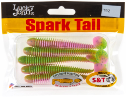 Мягкая съедобная приманка LJ Pro Series Spark Tail 4,0 in (101 мм), цвет T92, 5шт.