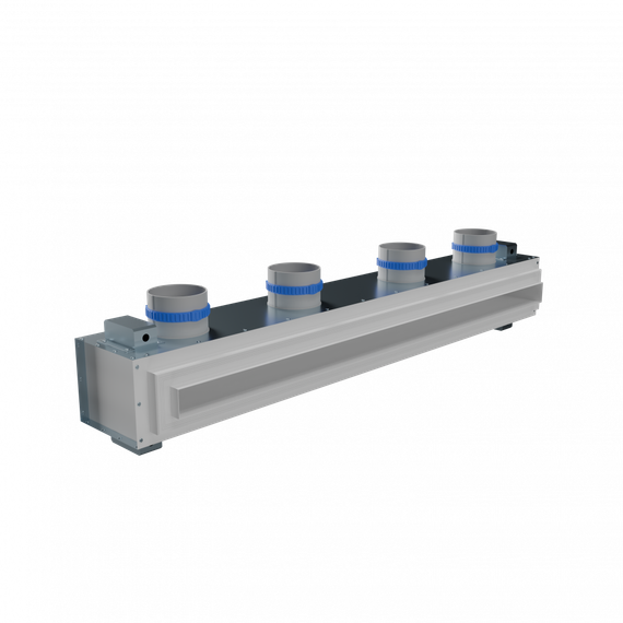 Flexag SH-1-1000-25-W щелевой диффузор с КСД под гипсокартон, белый