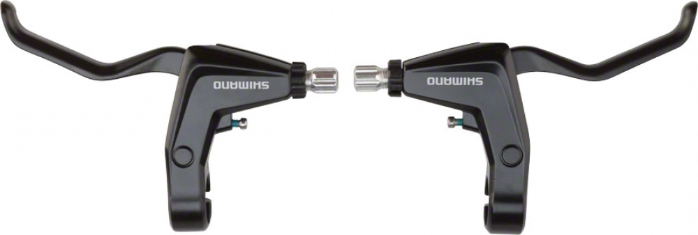 Тормозная ручка Shimano Alivio, T4000, прав+лев, черная, v-br под 2 пальца