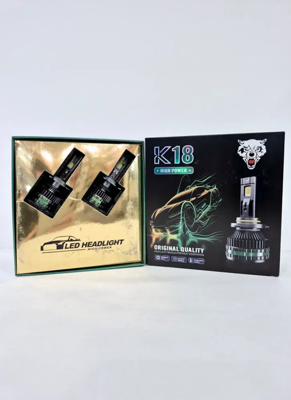 H4 (LED) / Светодиодные (H4) лампы, K18 High Power, 300 Вт - 12-24 вольт (2 шт. / комплект) НЕ