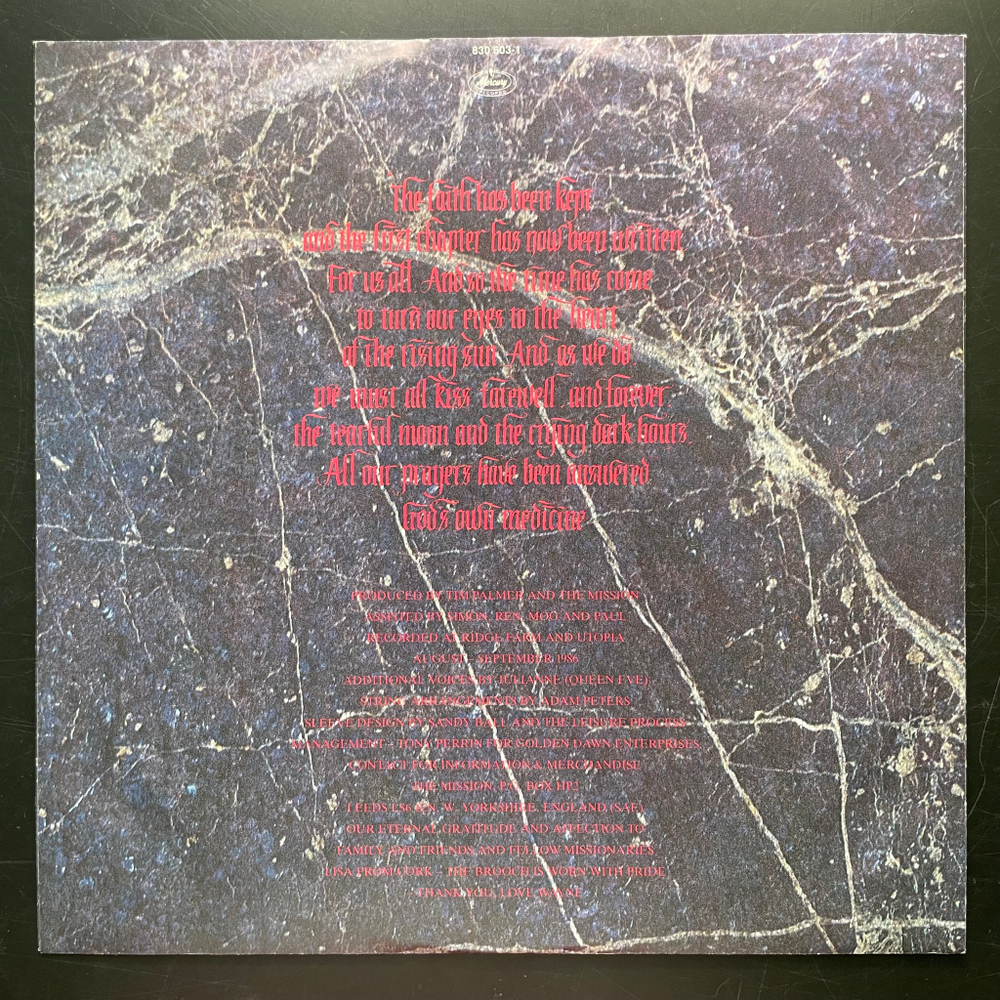 The Mission ‎– Gods Own Medicine (Голландия 1986г.)