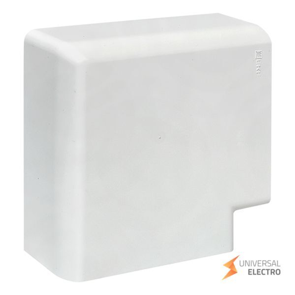 Поворот 90 гр, (105х50) (2 шт) белый EKF C-Line