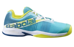 Детские кроссовки для падела Babolat Jet Premura JR - green/sulphur spring