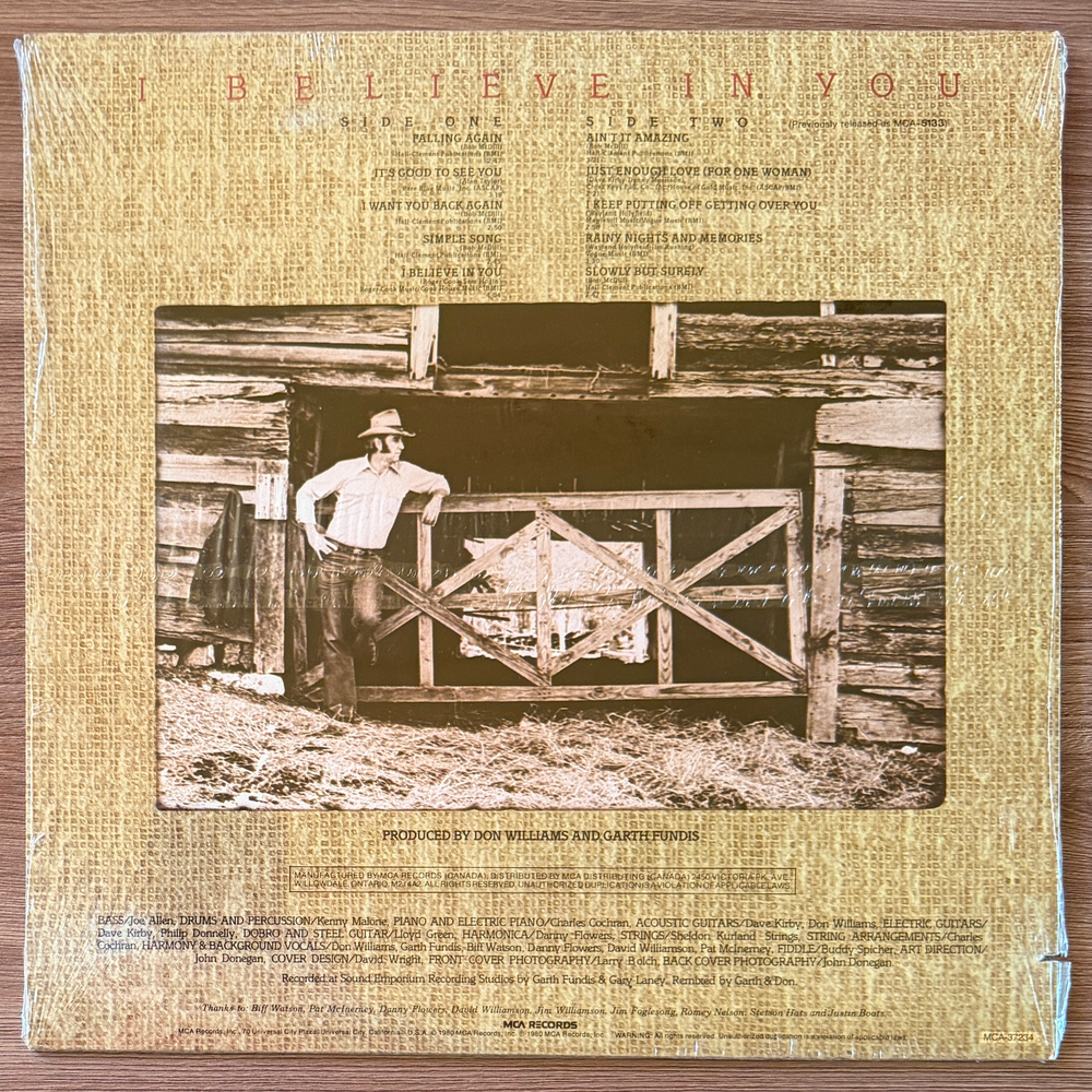 Don Williams – I Believe In You (Канада 1980г.)