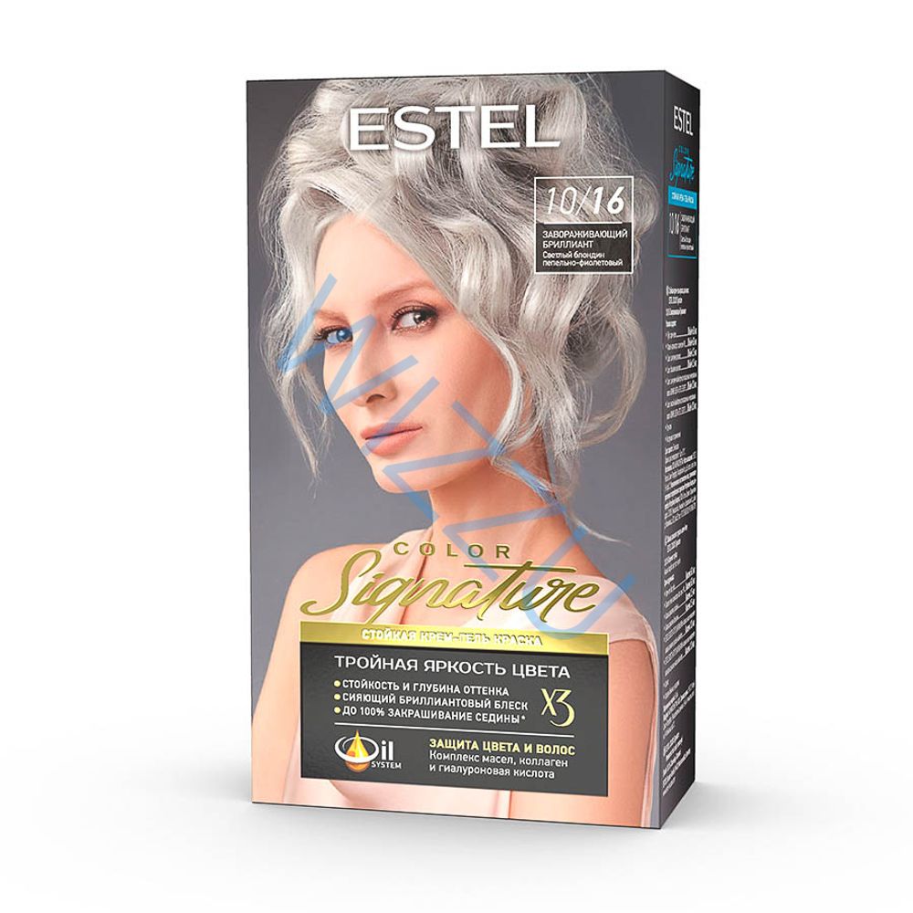 ff.Estel COLOR Signature 10/16 Стойкая крем-гель краска для волос Завораж-ий бриллиант 170мл 12шт/уп