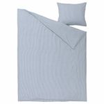 Комплект постельного белья IKEA BERGPALM (БЕРГПАЛМ), Односпальный, Голубой, 150x200, 50x80 см