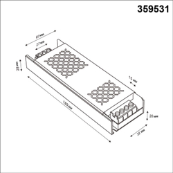 359531 DRIVE NT25 142 никель Выносной драйвер IP20 300W 48V