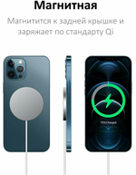 Беспроводное зарядное устройство для Iphone MagSafe Charger (Магсейф), белый, 15 Вт
