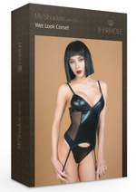 Корсаж с трусиками из материала wet look (My Shadow) (L/XL)