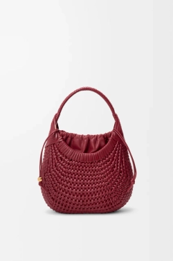 Loewe Сумка-хобо Diamond из телячьей кожи, вишневый