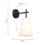 Бра Carino 4621-1W, 1*E14*40W. ТМ F-Promo
