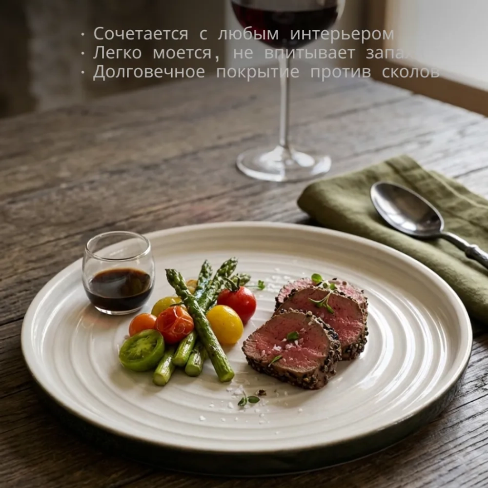 Тарелка керамическая Endive, 19,8х2 см