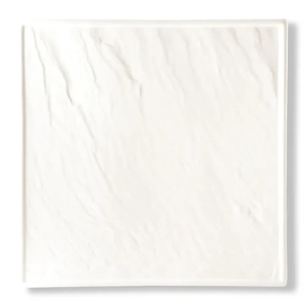 Блюдо квадратное 25,5*25,5 см h1,5 см Relief белое фарфор P.L. Proff Cuisine [3]