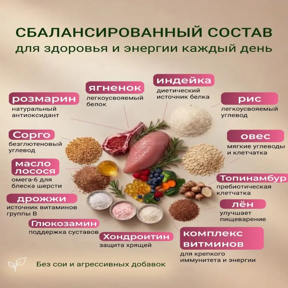 Сухой корм Fealdon для взрослых собак мелких и миниатюрных пород с чувствительным пищеварением, ягненок и индейка