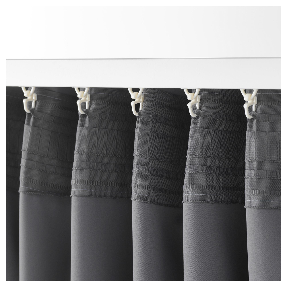 Комплект штор IKEA MAJGULL (МАЙГУЛЛ), Серый, 145x250 см, 2 шт