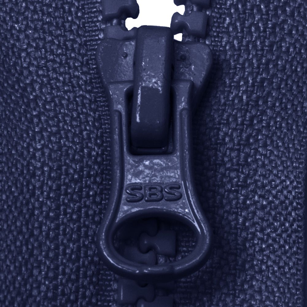 Молния трактор SBS Т5 (5 мм) 1 зам., разъем., 50 см, S-058 черно-синий, уп. 50 шт