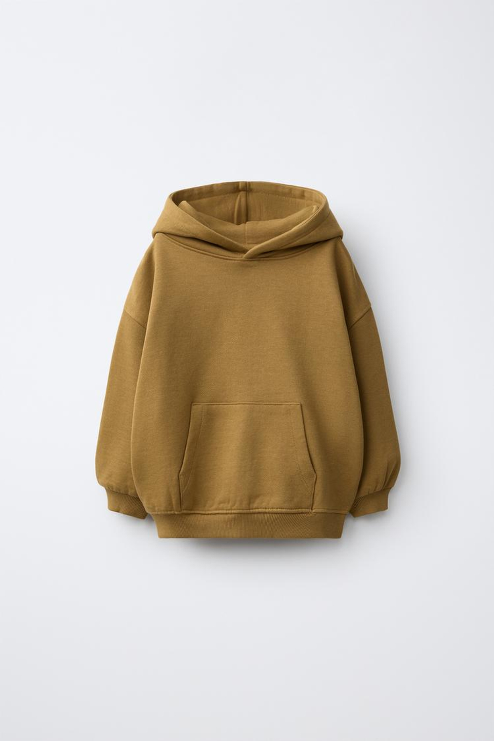 ZARA ОДНОТОННОЕ ХУДИ, ОХРА